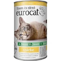 Влажный корм для котов EuroCat, с курицей, 415 г