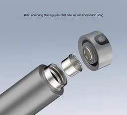 Розумний термос Qujia Pure Titanium Smart Thermos Cup 450ml Grey - мініатюра 4