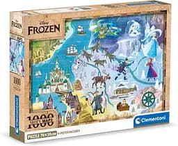 Пазл Disney Карта Холодное сердце - 1000 шт. Clementoni 39784