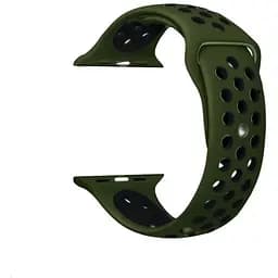 Ремінець Apple Watch Nike Sport 38/40/41 мм Olive Чорний (30)