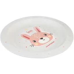 Тарілка Canpol babies Cute Animals пластикова рожева (4/411_pin2) - мініатюра 2