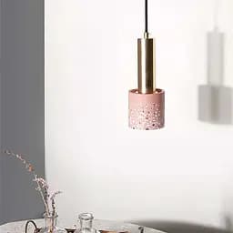 Підвіс MELODY із рожевим бетонним плафоном в стилі Ар-деко Line.F MJ 164/1 PK