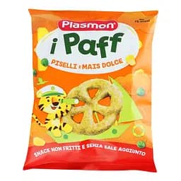 Снеки Plasmon Baby Puffs з гороху та кукурудзи, 15 г - мініатюра 2