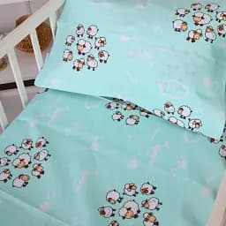 Простирадло на резинці MirSon Kids Time 20-0030 Lambs 60х120 см (2200009638268)