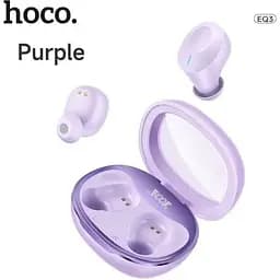 Навушники бездротові Hoco EQ3 Samrt TWS з підтримкою Сірі фіолетові 6931474798589 - мініатюра 5