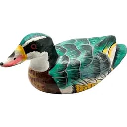 Качка дерев'яна мальована 9х4,5х5,5 см (bur120si)