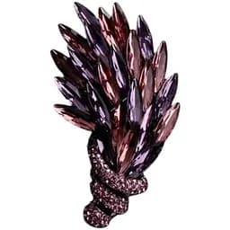 Брошь Веточка фиолетовая