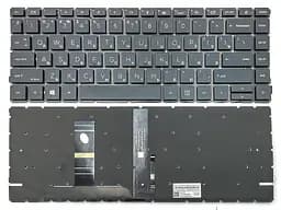 Клавіатура для HP ProBook 440 G8, 440 G9, 445 G8, 445 G9 (RU Black з підсвічуванням). Оригінал
