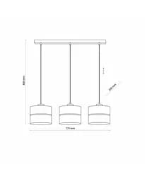 Підвісний світильник TK Lighting 5771 Eco E27 3x15W IP20 - мініатюра 3