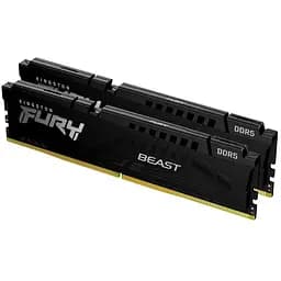 Модуль пам'яті для комп'ютера DDR5 32GB (2x16GB) 5600 MHz Beast AM5 Black Kingston Fury (ex.HyperX) (KF556C36BBEK2-32)