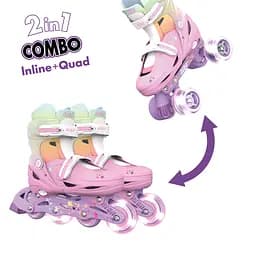 Роликові ковзани Neon Combo розмір 34-37 веселка (NC49R4) - мініатюра 2