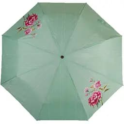 Жіноча складана парасолька напівавтомат Airton 100 см зелена
