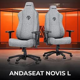 Крісло для геймерів Anda Seat Novis Size L Gray Fabric (AD23-L-01-G-F) - мініатюра 10