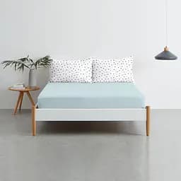 Набір простирадл на резинці Cosas LIGHT BLUE/GREY STARS 140х200х20 см (Set_LightBlue_StarGrey_140x200_2) - мініатюра 4