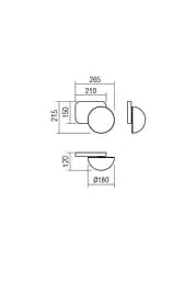 Бра Redo LUMIEN AP 1X10W G9 D265 GOLD/WHITE (5.1.1) 01-2470 - мініатюра 2