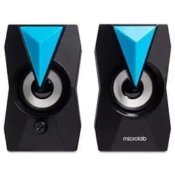 Колонки 2.0 Microlab B22, черный, 2 x 3 Вт, пластиковый корпус, RGB-подсветка, питание от USB
