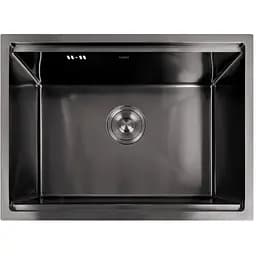 Кухонна мийка Nett NB-5742 чорна під стільницю 1.5 мм з PVD покриттям