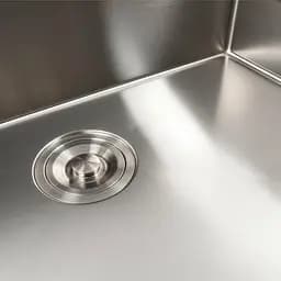 Кухонна мийка Platinum Handmade 70x50 нержавійка (сифон круглий, 3,0/0,8), Нержавіюча сталь - мініатюра 5