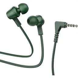 Провідні вакуумні навушники Hoco M86 Oceanic universal earphones with mic, 3.5mm, 1.2m, green