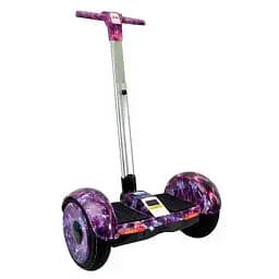 Гироскутер-сигвей с ручкой Smart Balance A8 Premium 10.5" Фиолетовый Космос