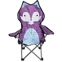 Детское кресло Lugi SJ-0065LBL туристическое складное 34х58х65 см фиолетово-голубое