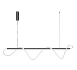 Светильник подвесной неоновый KLOODI KD-NEON WAVE 2000 64W 3К BK