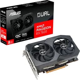 Видеокарта Asus Dual Radeon RX 7600 OC V2 8GB (90YV0IH2-M0NA00) [104755]