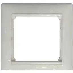 Рамка Brille 1-местная белый, Cariva 773651