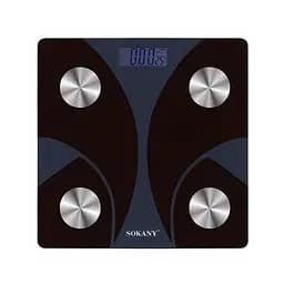 Ваги смарт підлогові Sokany SK-19029B електронні до 180 кг розумні ваги з Bluetooth Чорний