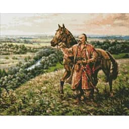 Алмазна мозаїка Ideyka Козацький дух Ideyka ©Сергій Лобач AMO7338 40х50 см 