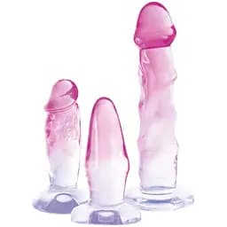 Набор You2Toys Crystal Clear Anal Training Set 3 шт. розовый