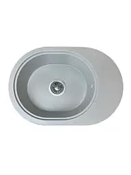 Кухонна мийка Adamant Ovale 610x420x180 світло-сірий 646223, Сірий