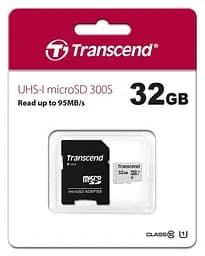 Карта пам'яті Transcend microSDHC 300S 32 GB UHS-I + SD Adapter (TS32GUSD300S-A) [33746] - мініатюра 5