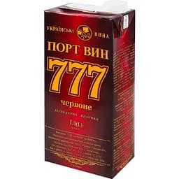 Вино Порт Вин 777 червоне напівсолодке 1 л - мініатюра 4
