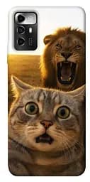 Чохол Demsky Shocked cat and lion для ZTE Blade V40 Vita