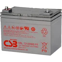 Аккумулятор CSB AGM 12V (12V/38Ah/456Wh) (HRL12150WGFR) [154016]