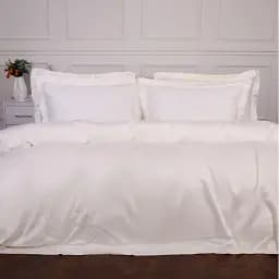 Комплект постільної білизни MirSon Tencel №01 White 143х210 (2200009368486) - мініатюра 2