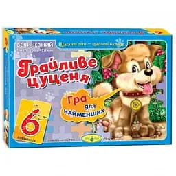 Пазл з великими деталями Грайливе цуценя Енергія Плюс 83194, 6 деталей