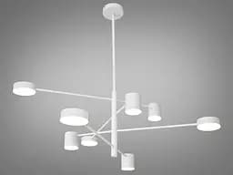 Захоплююча новинка, LED люстра на кухню, 40W, біла люстра на 8 плафонів