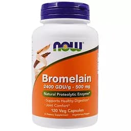Бромелайн Bromelain Now Foods 120 капсул