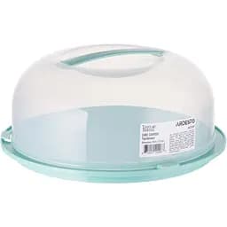 Тортівниця Ardesto Tasty baking, з кришкою, 28,4 х11, 5 см, блакитна тіфані (AR2328TP)