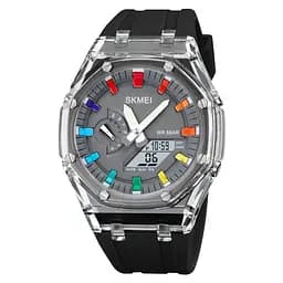 Годинник наручний 2100BKGY Black-Grey Skmei acs0030291