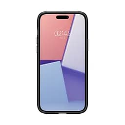 Чехол Spigen Liquid Air для iPhone 15 Plus Matte Black (ACS06650) + защитное стекло - мініатюра 3