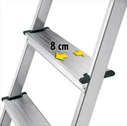 Драбина алюмінієва Hailo L60 Standard Line, 6 ступенів (8160607) - мініатюра 4