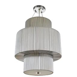 Люстра підвісна Brille з абажуром E27 60W PN GY (BR-494S/4)