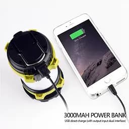 Кемпінговий акумуляторний ліхтар світильник HC-260 + Powerbank - мініатюра 9
