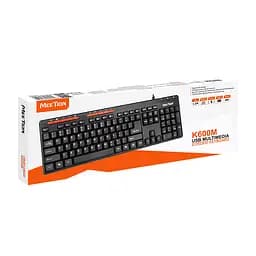 Клавіатура MeeTion USB Multimedia Keyboard K600M RU/EN розкладки - мініатюра 5