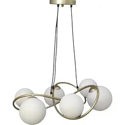Люстра Brille молекула подвесная BR-01 698S/6 G9 GD+WT