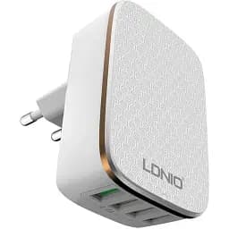 Зарядний адаптер 4 порти Ldnio A4404 зарядний пристрій 4 USB 4.4A