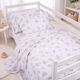 Комплект постільної білизни MirSon бязь Gentle Bears 2x143x210 см (2200012580936)